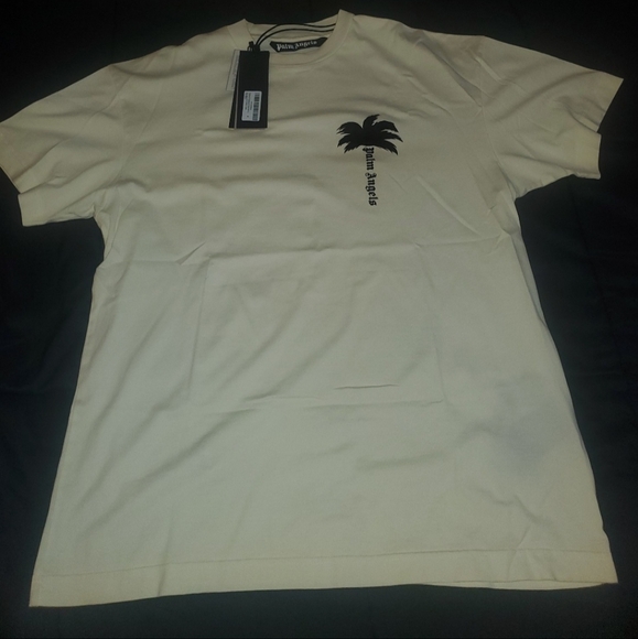 Men's Palm Angels T shirtSize Medium Cream